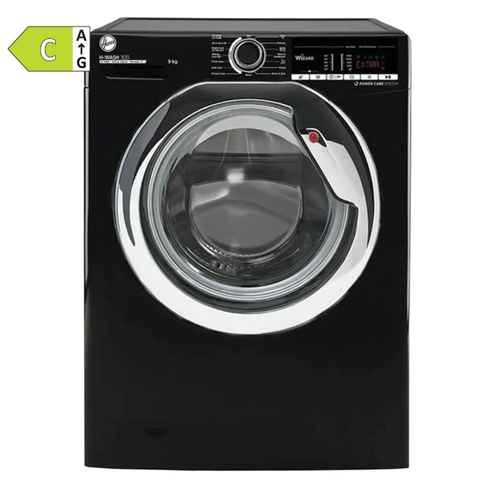 Hoover H-Wash 300 Lite 9kg Washing Machine | Black | H3WS495TACBE