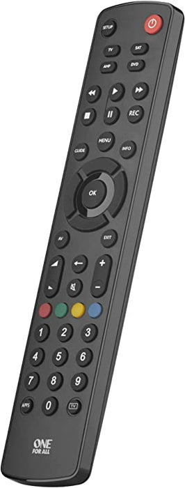 One For All URC1240 Contour 4 Remote Control 4 in 1